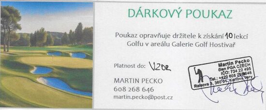 Dárkový poukaz 10 x 55 min.